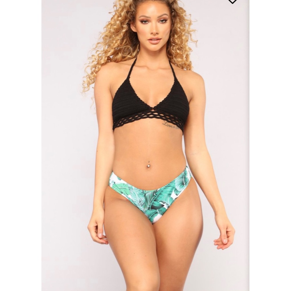 Crochet tropical bikini TOP ONLY